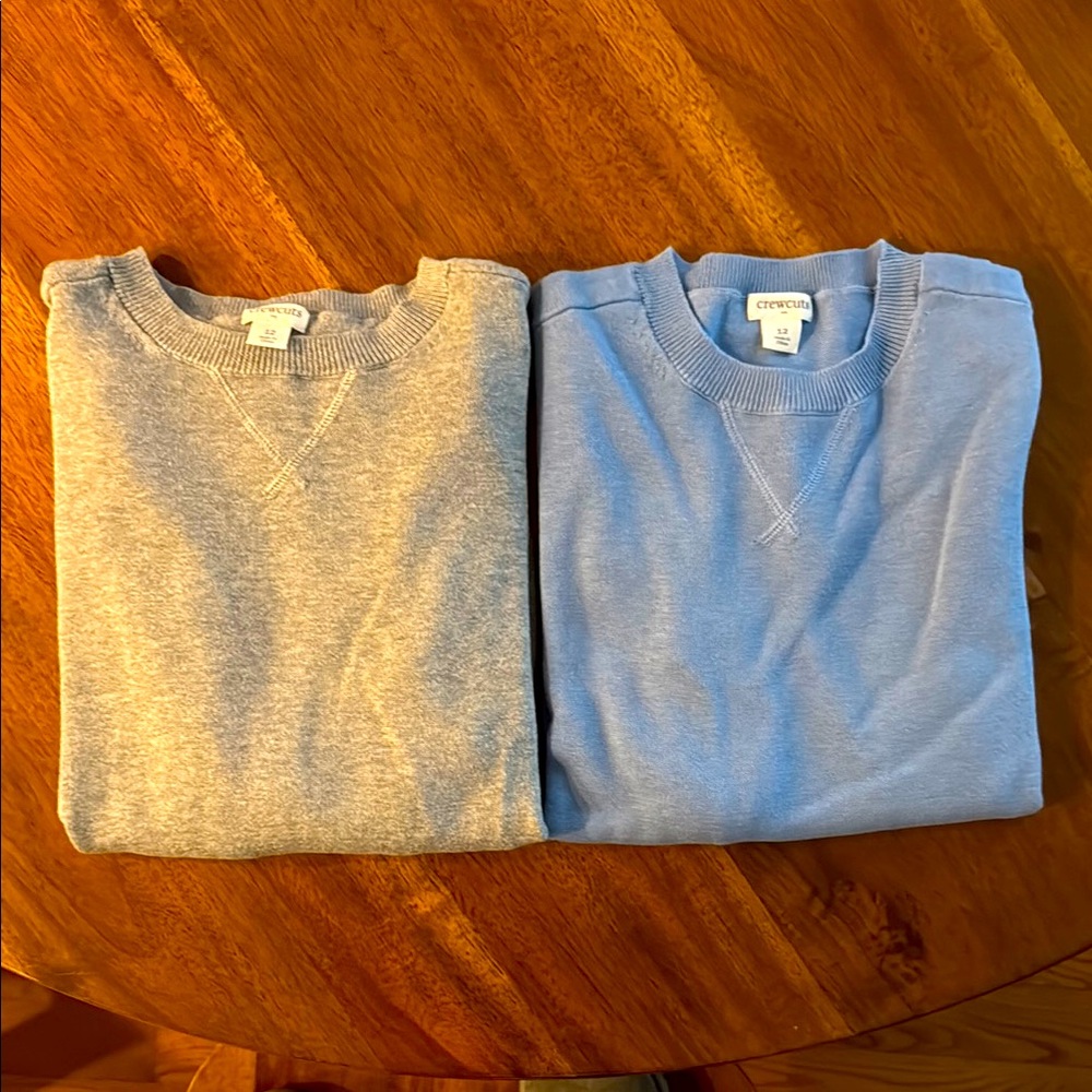 Set of TWO boys J Crew Factory cotton sweaters - size 12 - $20 for both!